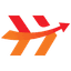 This is Horizontal Impact logo in a red to orange gradient