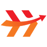 This is Horizontal Impact logo in a red to orange gradient